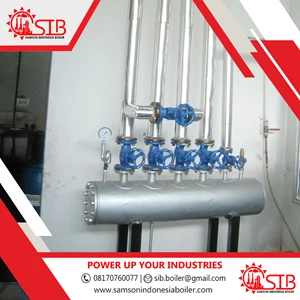 Steam Header 8 Inch ASME untuk Distribusi Uap Boiler Paket Lengkap