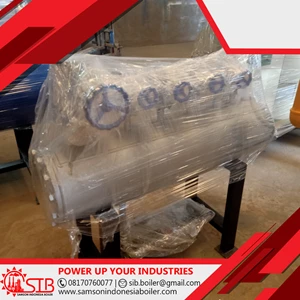 Steam Header 6 Inch untuk Distribusi Uap Boiler dan Mesin Produksi Standar ASME Lengkap Globe Valve Blowdown Bypass Safety Gauge Alat Steam Area Pontianak Lampung Bali