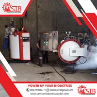 1000 Liter Horizontal Autoclave Retort Machine for Automatic Canning Design Pressure 10 Bar Test 12 Bar Data Logger Cooling Area Pontianak Lampung Bali